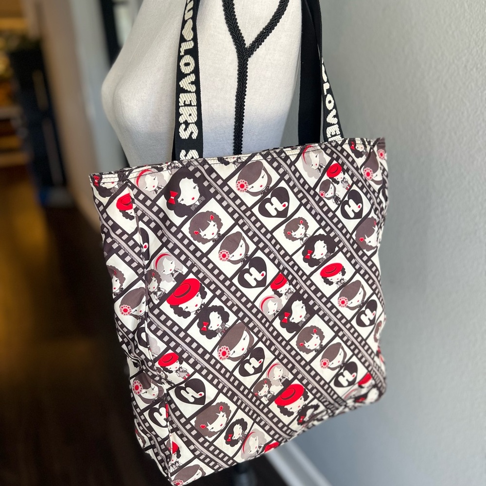Harajuku Lovers Black and Red Tote Bag